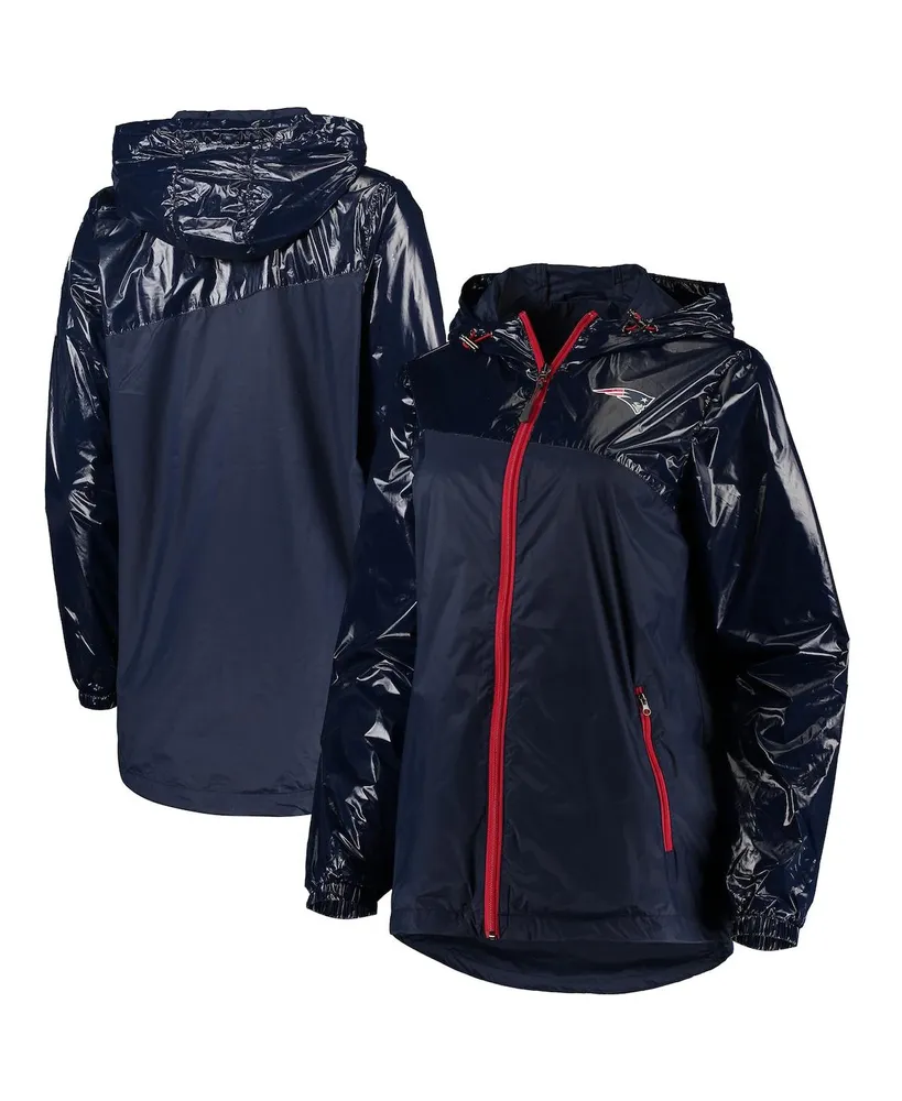 Women's G-iii 4Her By Carl Banks Navy New England Patriots Double-Coverage Full-Zip Hoodie Jacket