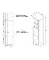 Migley Open Shelves Tower Cabinet