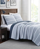 Brooklyn Loom Niari Yarn Dye Stripe Piece Quilt Set