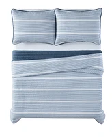 Brooklyn Loom Niari Yarn Dye Stripe Piece Quilt Set