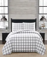 London Fog Plaid Piece Flannel Comforter Set