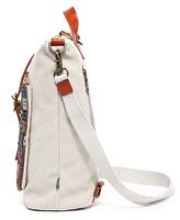 Tsd Brand Four Season Convertible Canvas Backpack