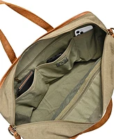 Tsd Brand Valley Oak Canvas Weekender Bag
