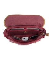Tsd Brand Mountain Wood Canvas Messenger Bag