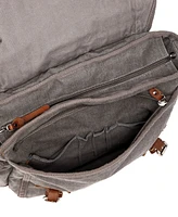 Tsd Brand Silver Road Canvas Messenger Bag