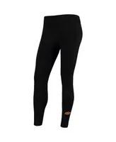 Women's Zoozatz Black Oklahoma State Cowboys Fleece Leggings