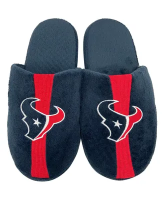 Men's Foco Houston Texans Striped Team Slippers