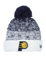 Big Girls New Era Royal Indiana Pacers Fade Cuffed Knit Hat with Pom