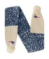 Women's Foco New England Patriots Confetti Scarf with Pom