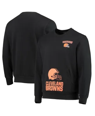 Men's Foco Black Cleveland Browns Pocket Pullover Sweater
