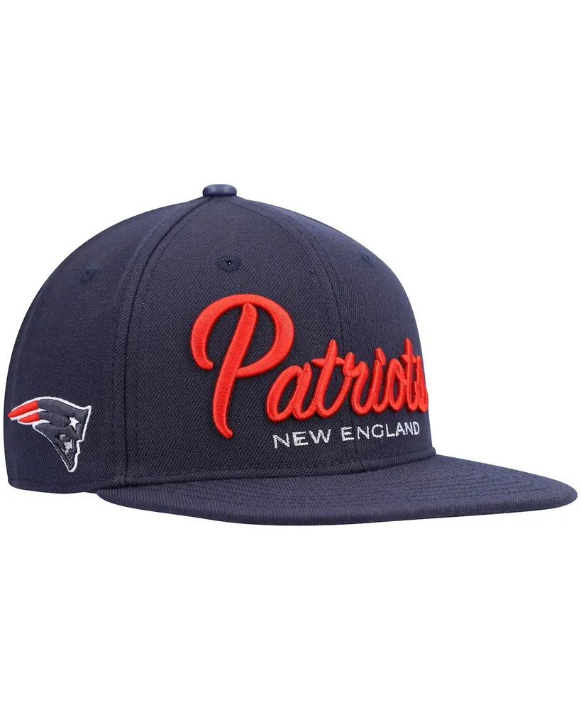 Men's '47 Navy New England Patriots Street Script MVP Snapback Hat