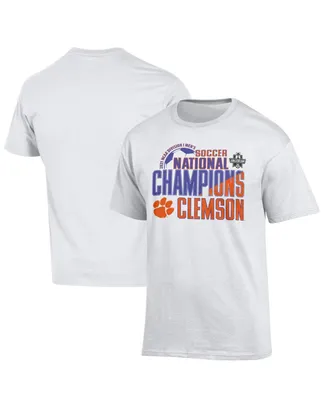 Men's Champion White Clemson Tigers 2021 Ncaa Soccer National Champions T-shirt