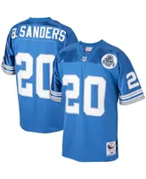 Men's Mitchell & Ness Barry Sanders Blue Detroit Lions 1993 Authentic Throwback Retired Player Jersey