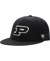 Men's Top of the World Black Purdue Boilermakers Team Color Fitted Hat