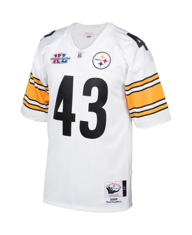 Mitchell & Ness Men's Troy Polamalu Black Pittsburgh Steelers Big and Tall  2005 Retired Player Replica Jersey - Macy's