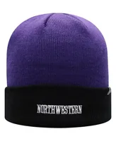 Men's Top of the World Purple, Black Northwestern Wildcats Core 2-Tone Cuffed Knit Hat