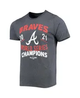 Men's Majestic Threads Navy Atlanta Braves 2021 World Series Champions Dream Team Roster Tri-Blend T-shirt