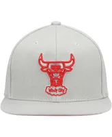Men's Mitchell & Ness Gray Chicago Bulls Hardwood Classics Tonal Snapback Hat