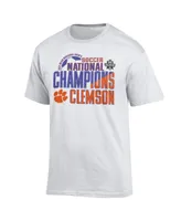 Men's Champion White Clemson Tigers 2021 Ncaa Men's Soccer National Champions T-shirt