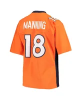 Women's Mitchell & Ness Peyton Manning Orange Denver Broncos Legacy Replica Player Jersey