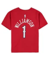 Preschool Boys and Girls Jordan Zion Williamson Red New Orleans Pelicans Statement Edition Name Number T-shirt