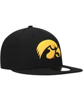 Men's New Era Black Iowa Hawkeyes Logo Basic 59FIFTY Fitted Hat