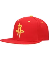 Men's Mitchell & Ness Red Houston Rockets 40th Anniversary Color Flip Snapback Hat