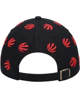 Men's '47 Black Toronto Raptors Confetti Cleanup Adjustable Hat