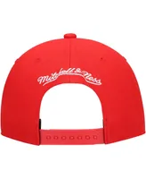 Men's Mitchell & Ness Red Chicago Bulls Hardwood Classics Swingman Pop Snapback Hat