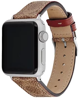 Coach Brown Canvas Strap 38/40/41mm Apple Watch Band