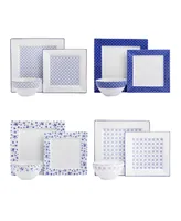 Blue Passion 12-Piece Dinner Set