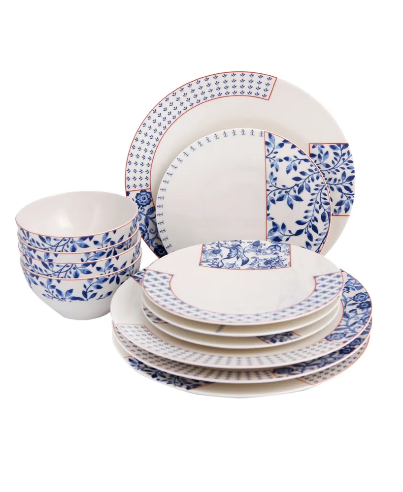 Folksy 12-Piece Dinner Set