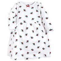 Hudson Baby Girls Cotton Dresses, Red Tartan