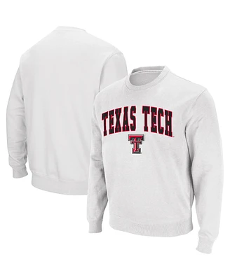 Colosseum Men's Texas Tech Red Raiders Arch and Logo Crew Neck Sweatshirt