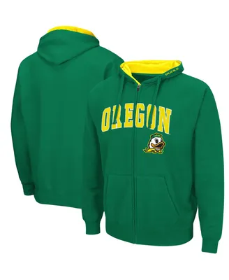 Colosseum Men's Oregon Ducks Arch & Logo 3.0 Full-Zip Hoodie