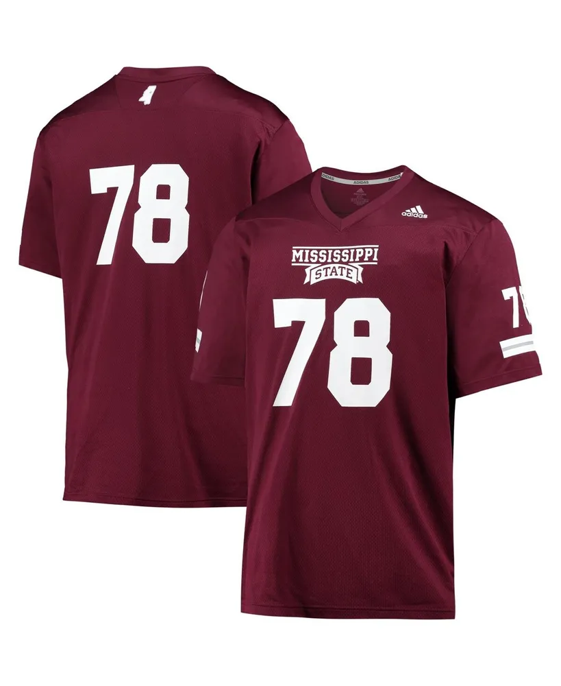 Men's Adidas #78 Maroon Mississippi State Bulldogs Team Premier Football Jersey