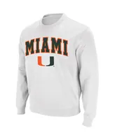 Colosseum Men's Miami Hurricanes Arch & Logo Crew Neck Sweatshirt