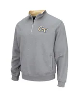 Men's Colosseum Georgia Tech Jackets Tortugas Logo Quarter-Zip Pullover Jacket