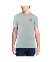 Men's Gray Navy Midshipmen Team Comfort Colors Campus Scenery T-shirt