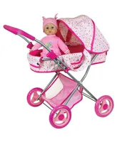 Lissi Dolls Pram with 13" Baby Doll and Accessories