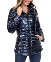 Women's Metallic Puffer Coat