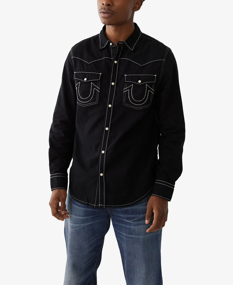 True Religion Men's Big T Western Shirt