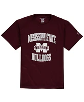 Big Boys Champion Maroon Mississippi State Bulldogs Circling Team Jersey T-shirt