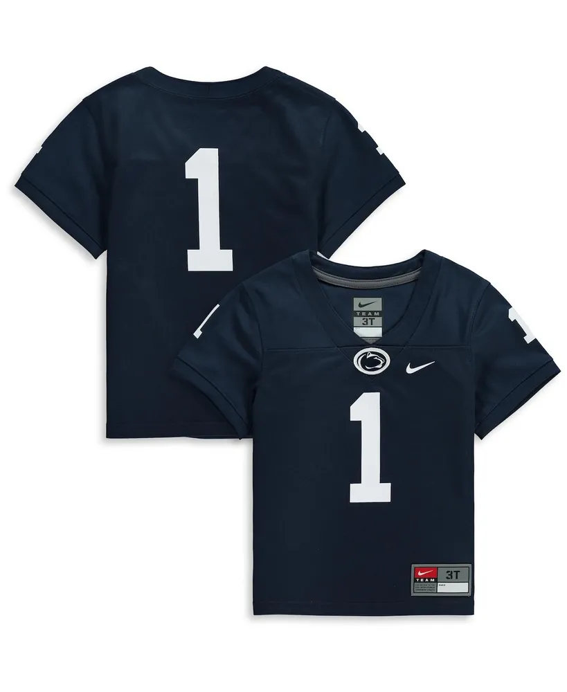 Toddler Nike #1 Navy Penn State Nittany Lions Team Replica Football Jersey