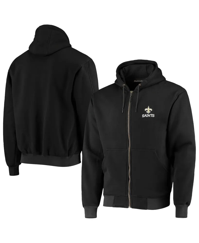 Men's Dunbrooke Black Pittsburgh Steelers Craftsman Thermal-Lined Full-Zip  Hoodie