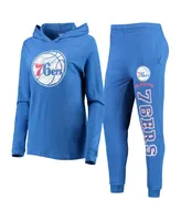 Women's Concepts Sport Royal Philadelphia 76ers Hoodie and Pants Sleep Set