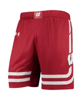 Men's Under Armour Red Wisconsin Badgers Replica Basketball Short