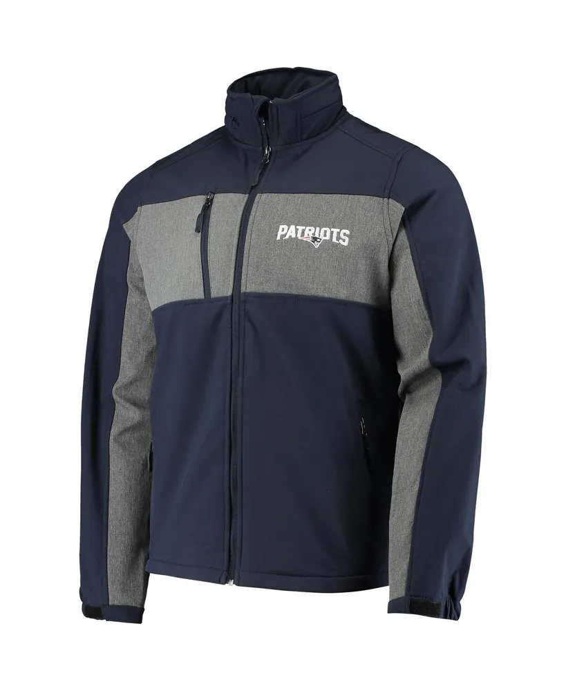 Men's Dunbrooke Navy New England Patriots Circle Zephyr Softshell Full-Zip Jacket