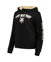 Women's Colosseum Black Army Knights Loud and Proud Pullover Hoodie