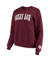 Women's Colosseum Maroon Texas A&M Aggies Campanile Pullover Sweatshirt